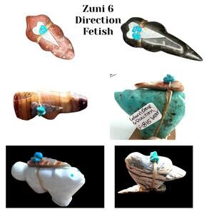 Zuni 6 Direction Fetish Carved By Leland Boone